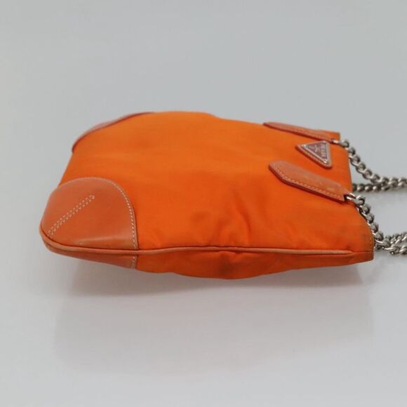 Prada Tessuto Orange Synthetic Shoulder Bag (Pre-Owned) - Picture 3 of 16